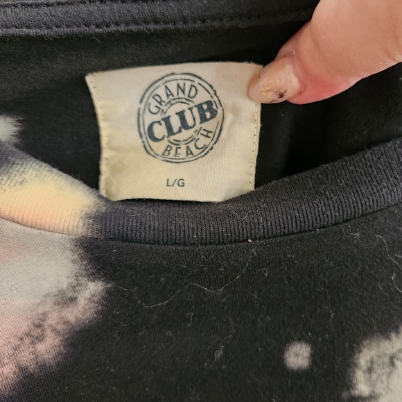 Grand Beach Club- Tie Dye Long Sleeve Tee - Picture 6 of 7